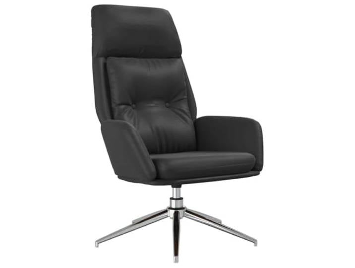 Makastle Relaxsessel Schwarz Echtleder