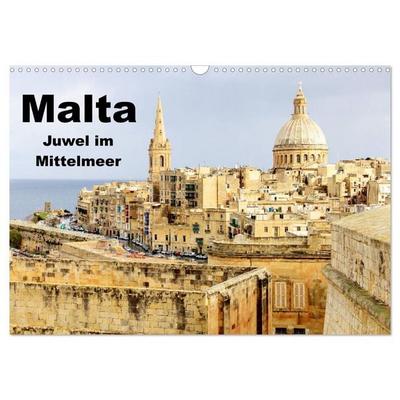 Malta - Juwel im Mittelmeer (Wandkalender 2026 DIN A3 quer), CALVENDO Monatskalender