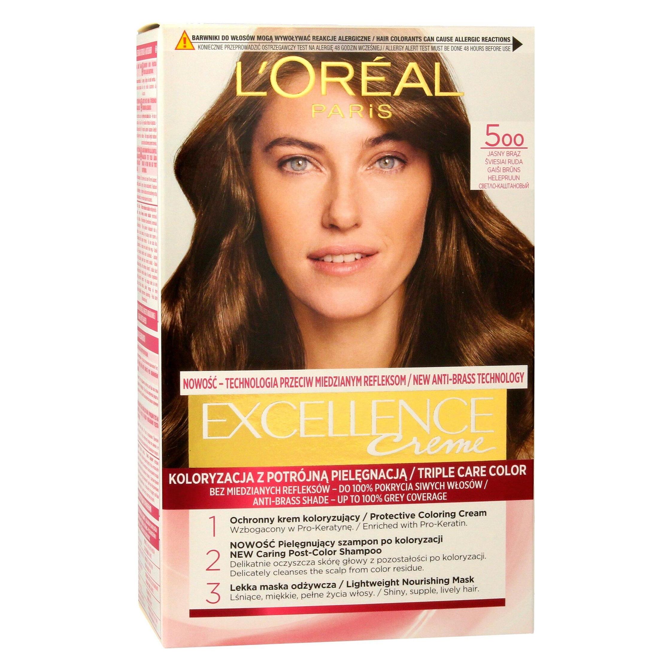 L'Oréal Paris L'Oreal Excellence Creme Hair Dye 5 Light Brown (Hellbraun) (0258885)