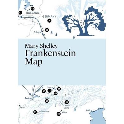 Mary Shelley: Frankenstein Map, Karte von , Paris Grafik