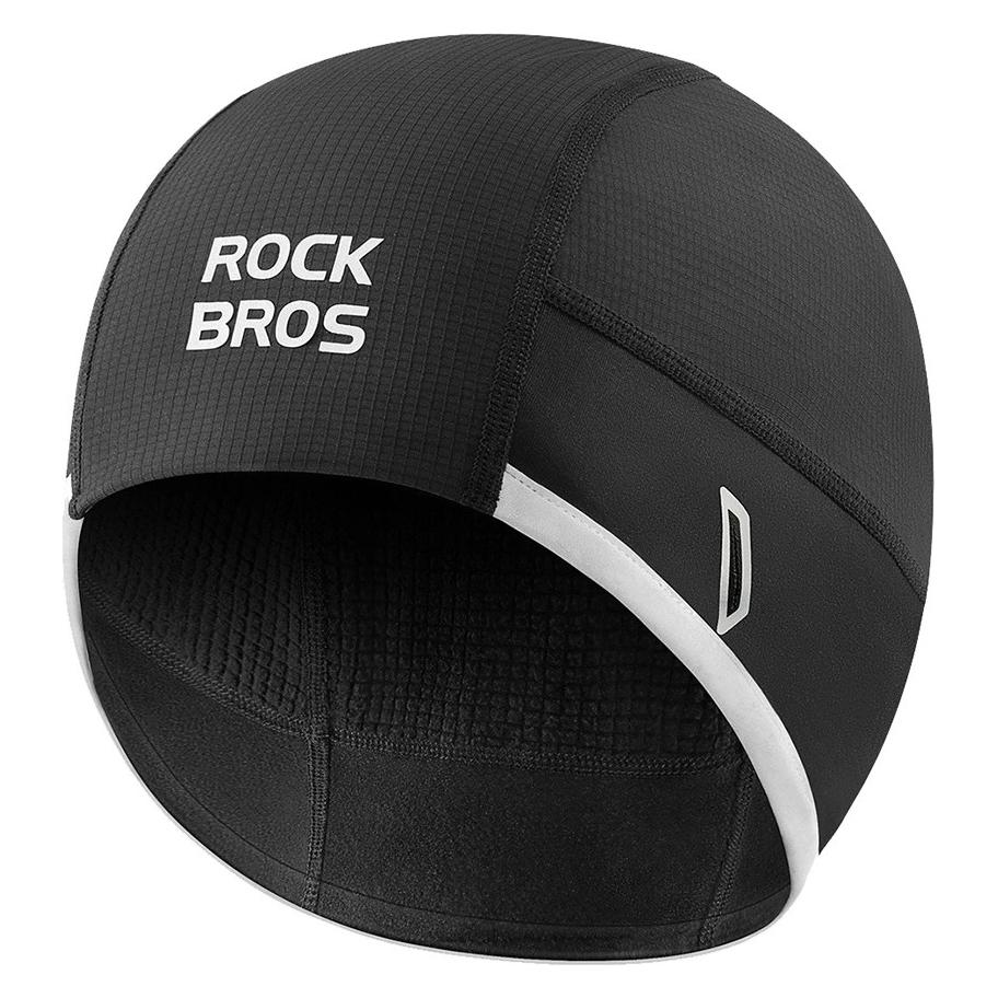 Rockbros Czapka rowerowa M016 zimowa wiatroodporna rozmiar 54-61 cm - czarna (5907769382512)