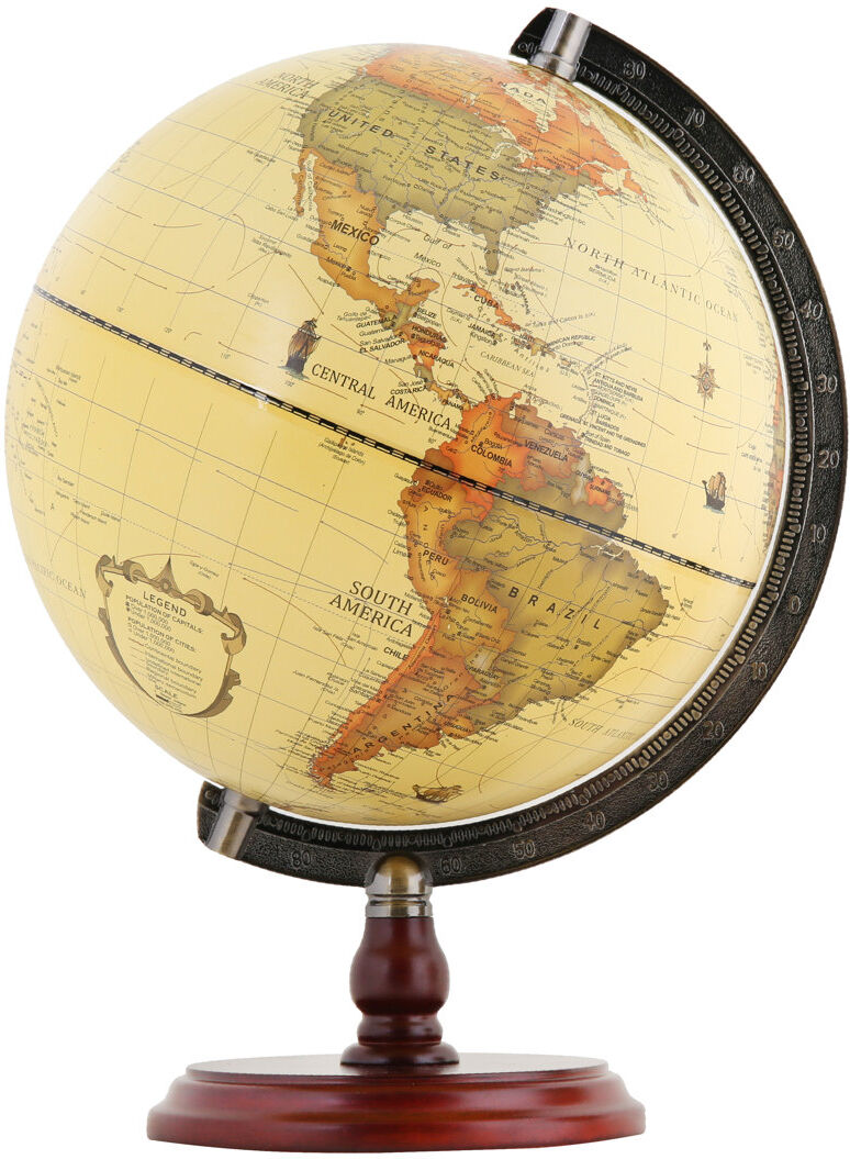 EXERZ Tabletop Globe 35cm H X 24.7cm W X 35.5cm D