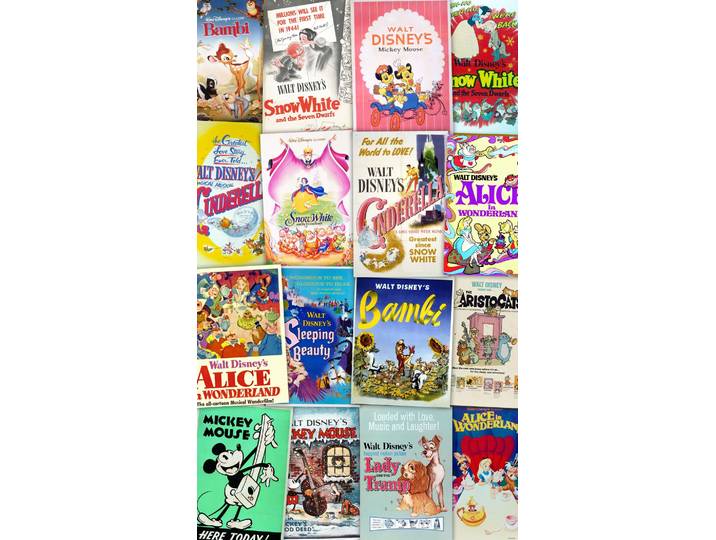 Poster Géant Intissé Film Rétro Disney 120x200cm