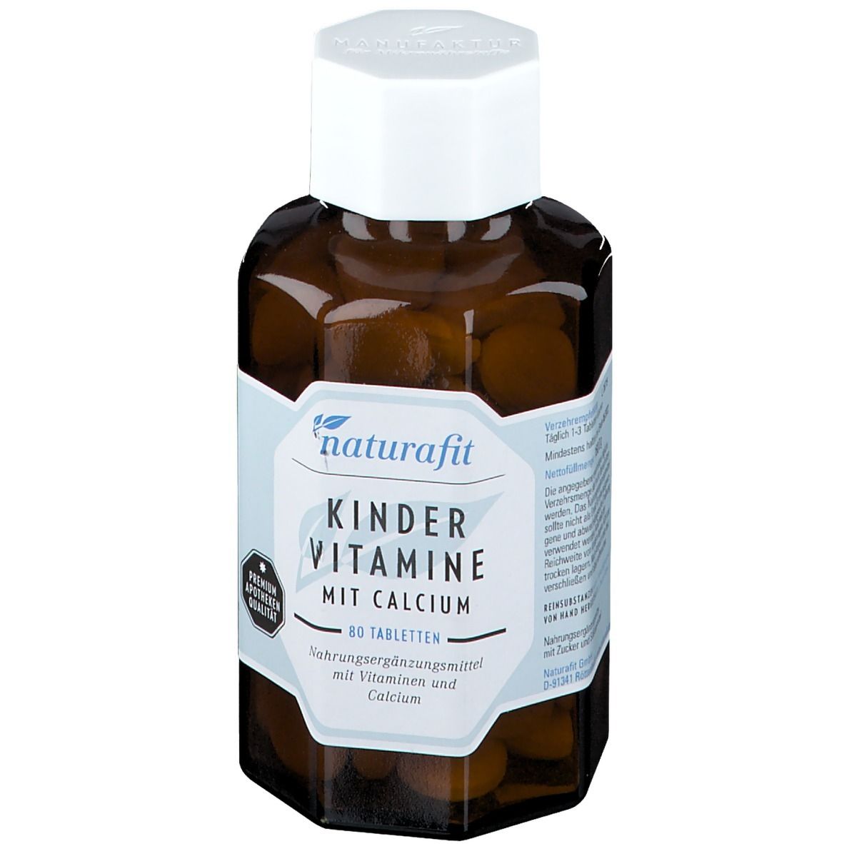 Naturafit Kindervitamine m.Calcium Lutschtabletten 80 St