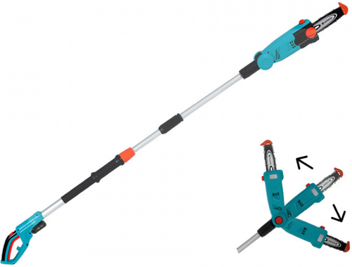 Gardena TCS 20/18V P4A Ready-To-Use Set - Perche d'élagage télescopique à batterie