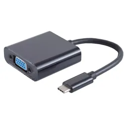 Adapter USB Typ C-Stecker 3.1 > VGA Buchse schwarz