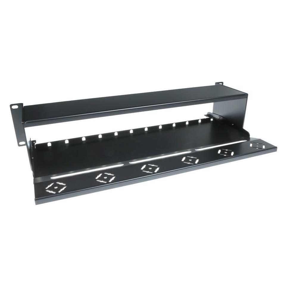 ACT Fiber panel High Density 2HE voor 12 MTP"-MPO cassettes / keystone adapterplates (FA2056)