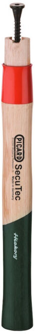PICARD Manche de marteau en Hickory SecuTec avec gaine de protection et vis pour coin, Longueur manche : 350mm (0099122-0800)