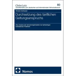 Durchsetzung des tariflichen Geltungsanspruchs, Fachbücher von Richard Aufhauser
