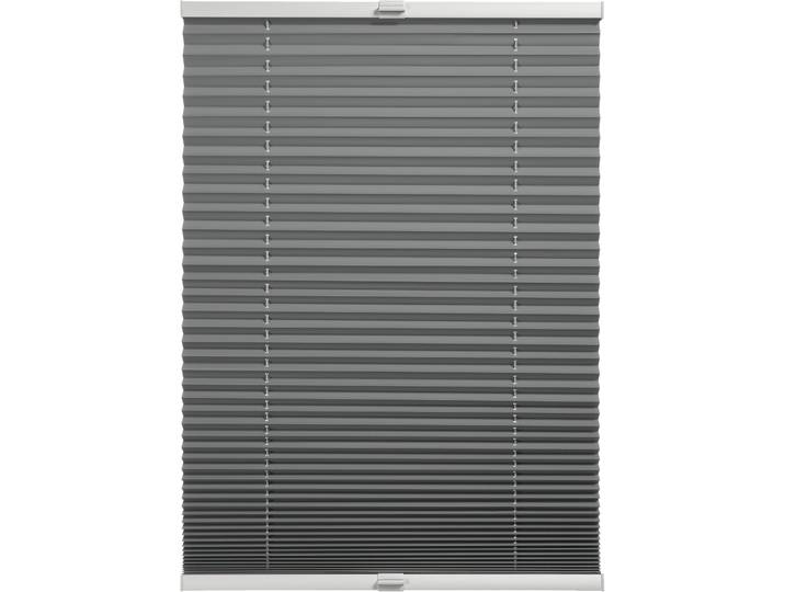Plissee Thermo Plissee Ella, mit Bohren, verspannt, verdunkelnd , grau, B:60cm H:130cm, Obermaterial: 100% Polyester, SCHÖNER WOHNEN-KOLLEKTION, Plissees, Plissee, verschraubt, energiesparend, Thermo Rückseite