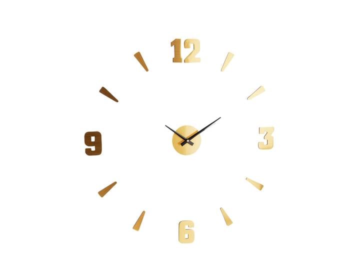 Wanduhr Aufkleber gold/schwarz