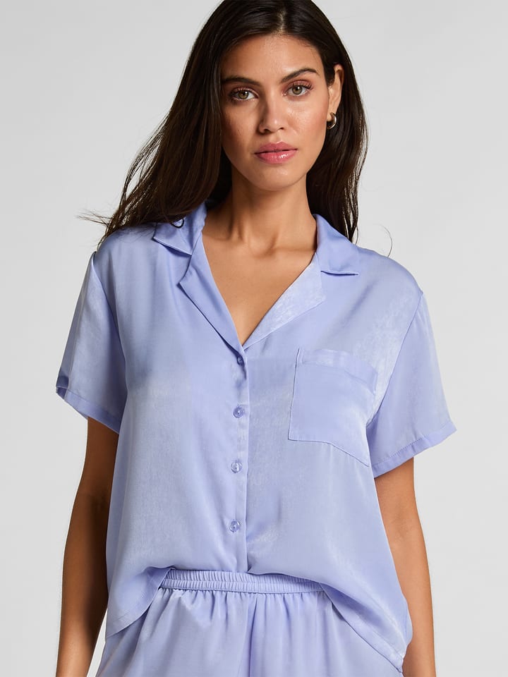 Hunkemöller Pyjama-Oberteil in Lila - S