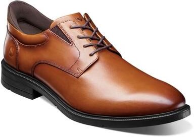 Nunn Bush Kore EZ Icon Plain Toe Oxford Shoes - Mens 7 Brown Oxford Medium