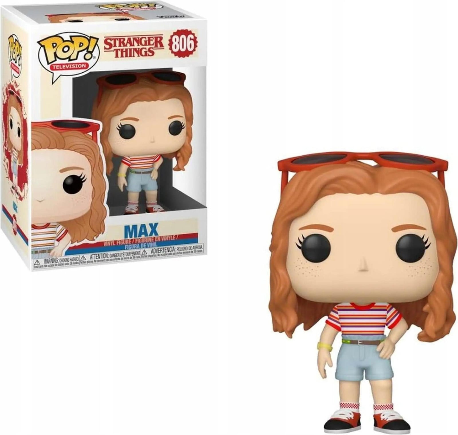 Funko Popfiguur Max uit Stranger Things in winkelcentrumkleding van vinyl