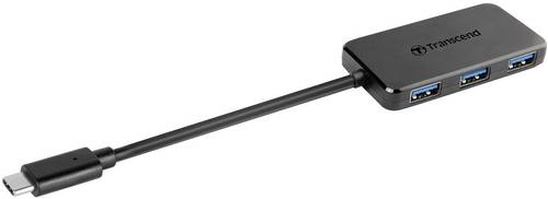 Transcend TS-HUB2C USB-Hub 4 Port USB-A USB 3.1 Gen1 5 GBit/s Schwarz TS-HUB2C