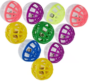 Inspire Picks JingleRoll Bell Cat Toy Balls Set For Kittens & Cats 50pcs