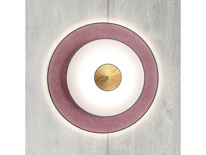 Cymbal Applique Murale S Powder Pink - Forestier Cymbal S - Salon / séjour - Design - Tissu / textile - Rond