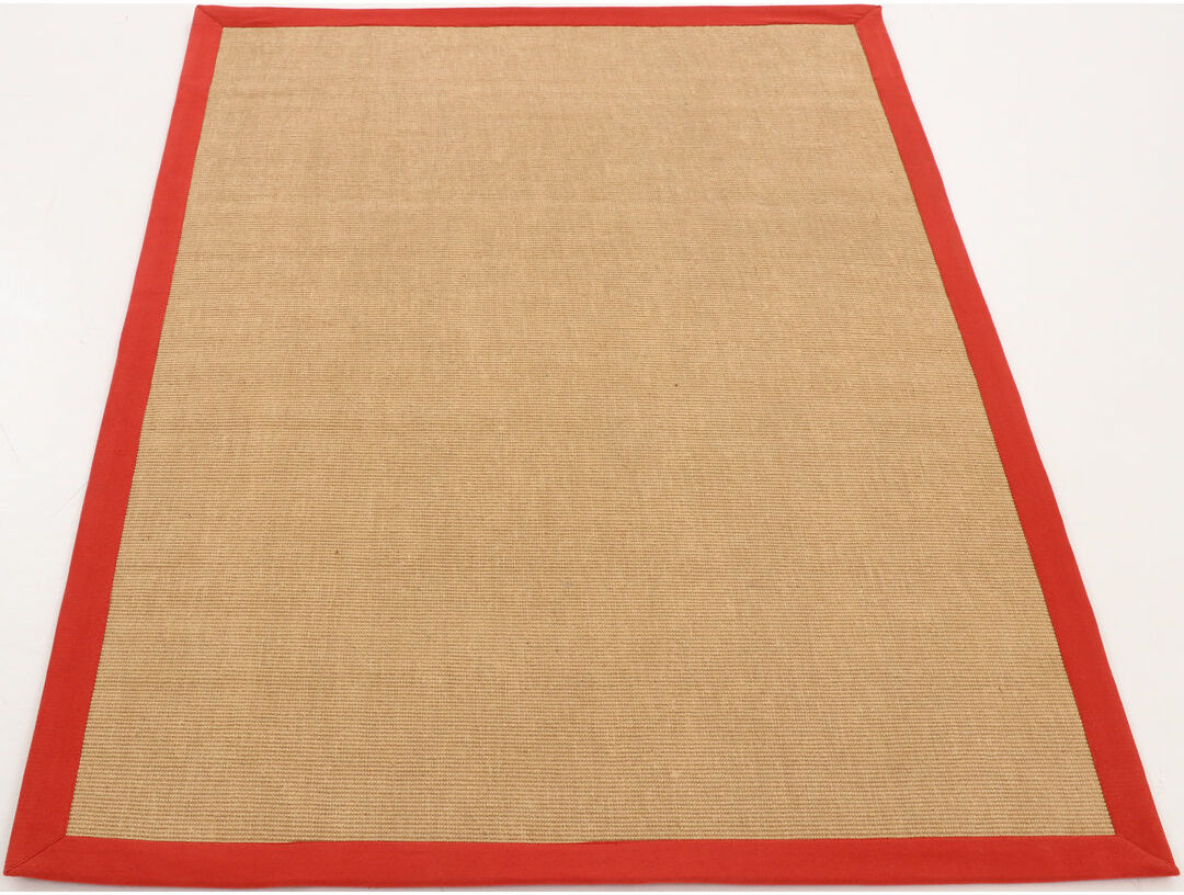 Carpetfine Sisal Hand Woven Red Rug Rectangle 120 x 170cm