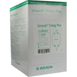 Urimed Tribag Plus 500ml mit 2cm Schlauch 10 ST