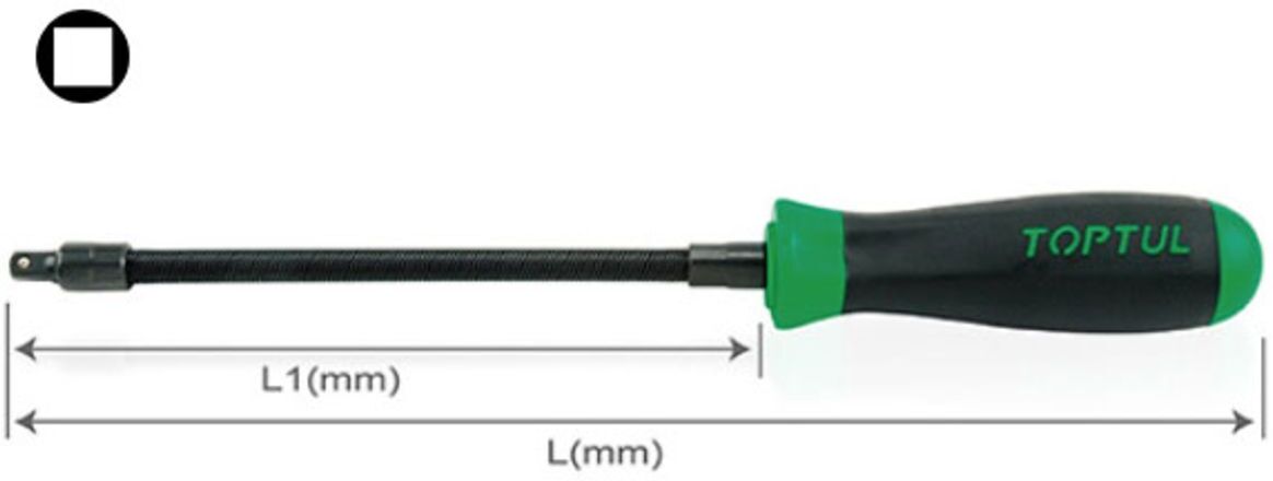 Drehgriff für Bits TOPTUL 1/4 zoll, elastisch