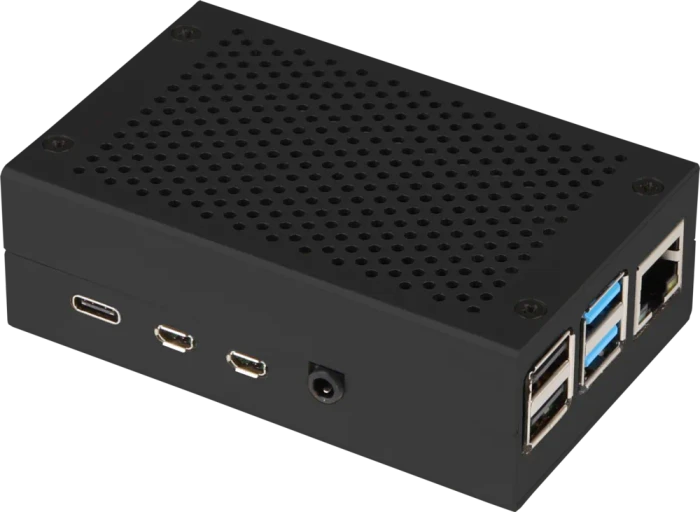 JOY-IT Case für RASPBERRY Pi 4 - Aluminium - schwarz