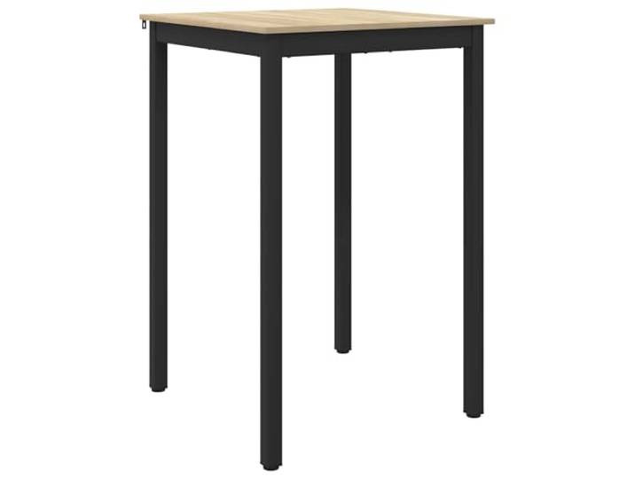 HKQWPBF Stehtisch Holzwerkstoff Quadratisch mit Metallbeinen für Küche Metallbeine,stabiler Rahmen,glatte Oberfläche,feuchtes Tuch,klare Linien,modernes Design,Esszimmer,Wohnraum