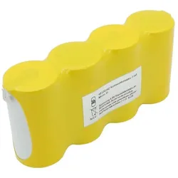 XCell Notleuchtenakku NiCd 4,8V 4500mAh F1x4 Mono D mit Faston-Anschluss, Akku Ladegerät