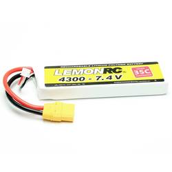 LemonRC Modellbau-Akkupack (LiPo) 7.4 V 4300 mAh Zellen-Zahl: 2 35 C Softcase XT90 15756