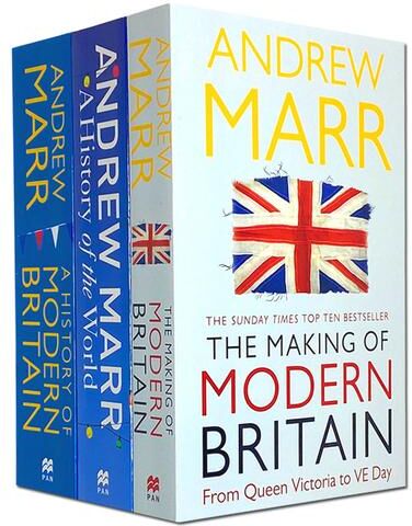 MACMILLAN Andrew Marr Collection 3 Books Set (A History of Modern Britain, The Making of Modern Britain, A History of the World)