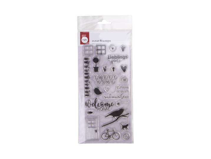 Clear Stamps - Welcome Home , 97x205mm, 23 Motive, SB-Btl. 1Bogen