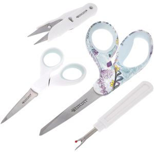 Westcott Büroschere Trendsetter E-1784400, 4er Set, 10,2 cm, 12,7 cm, 20,3 cm, Edelstahl, farbig