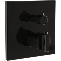 Suit Thermostat-Einhebel-Brausearmatur V-Box Unterputzmontage Schwarz Hochglanz