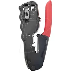CK T3673A - Crimpzange, 137 mm, Westernstecker, Modularstecker