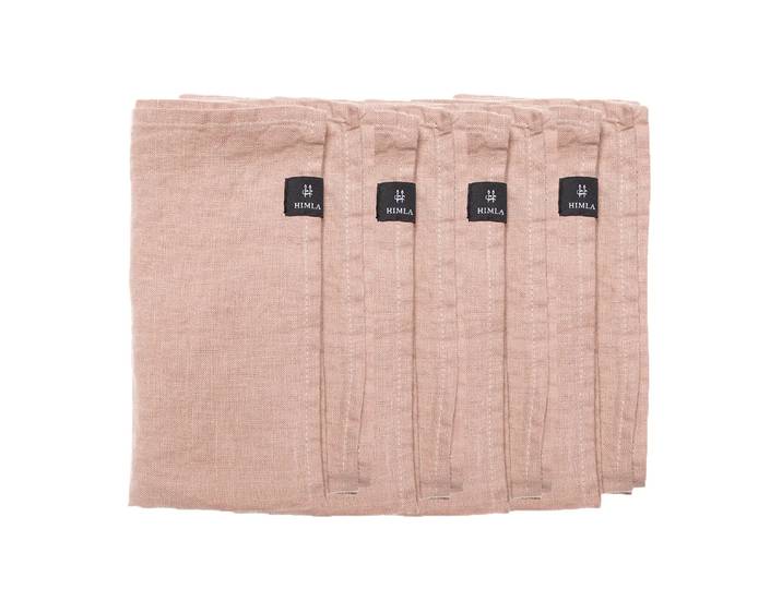 Himla Serviette Sunshine lot de 4 Nude (rose)