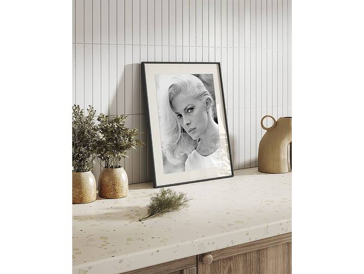 Bild Virna Lisi Rahmen: Buche Massiv, lackiert Abdeckung: Acrylglas Multicolor 42 x 52cm