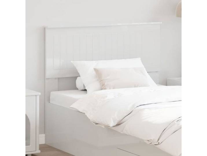 Tête de lit - VIDAXL - VidaXL - Blanc brillant - 100 cm - Bois d'ingénierie