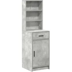vidaXL Highboard Betongrau 40x41x135 cm Holzwerkstoff
