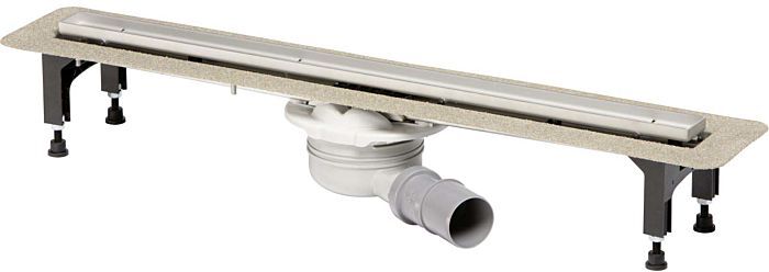 Viega Advantix Duschrinne 753214 800 mm, Edelstahl, mit Ablauf DN40 drehbar