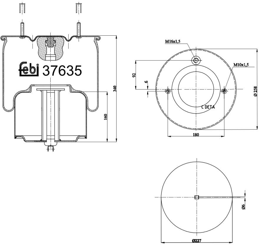 soufflet pneumatique FEBI BILSTEIN 37635