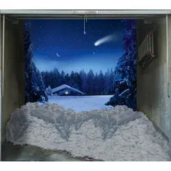 Scheurich Garagentorplane Stille Nacht, für Schwing- und Sektionaltore