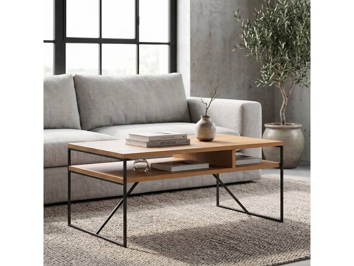 Holden-Couchtisch mit Metallbeinen 140 cm Danzz