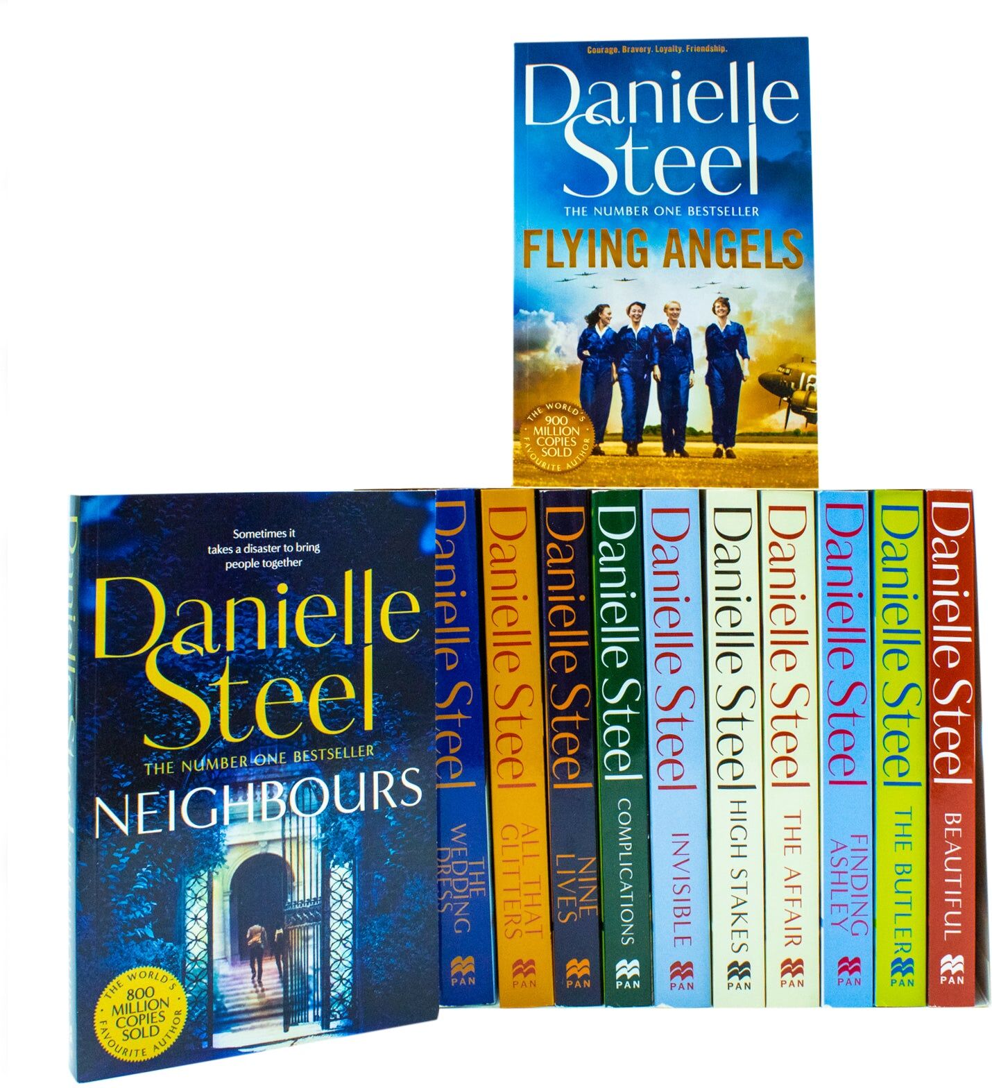 Pan Macmillan Danielle Steel 12 Books Collection Set - Nine Lives, The Wedding Dress, Neighbours, All That Glitters & More - Paperback Fiction Box Set