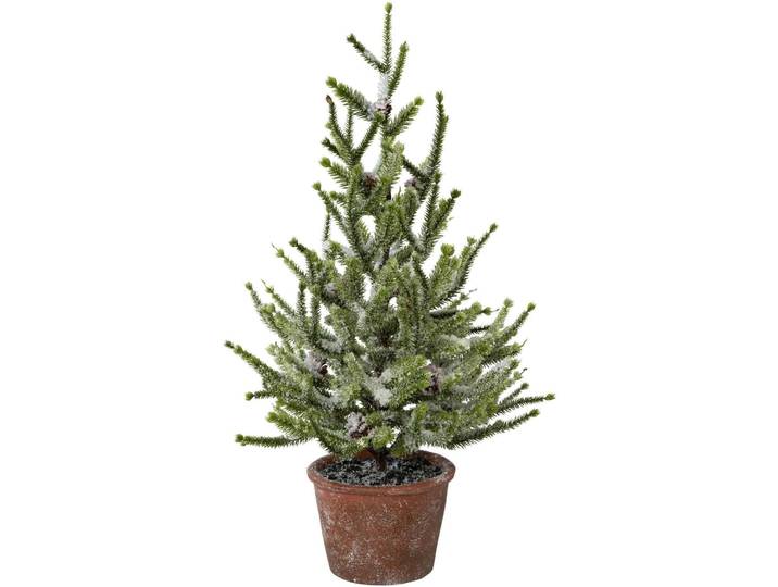 Künstlicher Weihnachtsbaum OTTO HOME Weihnachtsdeko, künstlicher Christbaum, Tannenbaum , grün (grün, weiß), H:55cm, Kunststoff, Weihnachtsbäume, Künstlicher Weihnachtsbaum, Fichte mit Schnee