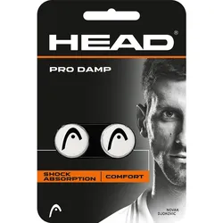 HEAD Pro Damp Tennis Dämpfer 2 pcs Pack White - STK