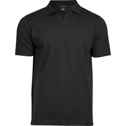 Tee Jays Schweres Herren Luxus V-Neck Stretch Piqué Polo 1404