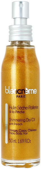 BLANCREME Huile Sèche Pailletée à la Pêche Soin Hydratant