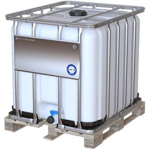 Werit IBC-Container 1000 Liter, 100 x 120 x 116cm, mit Auslaufventil