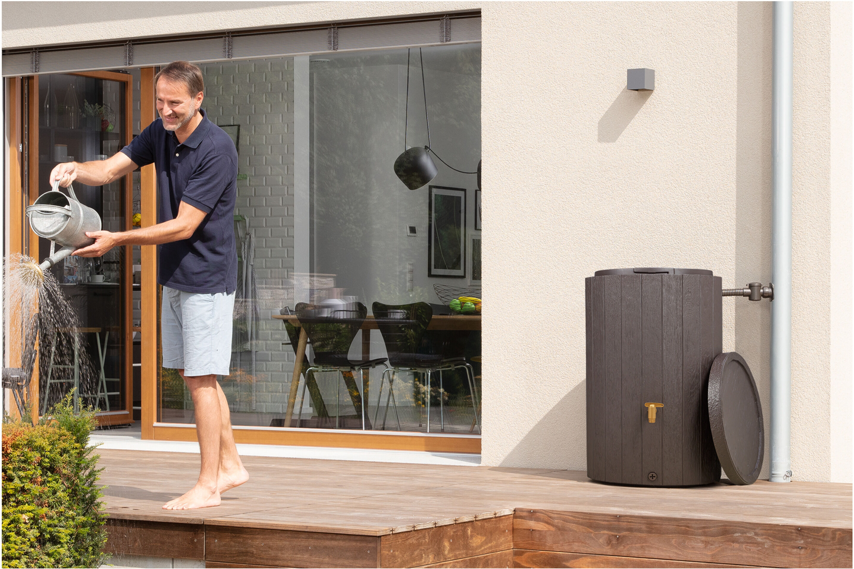 4RAIN Regenspeicher »MADERA«, 220 Liter, braun