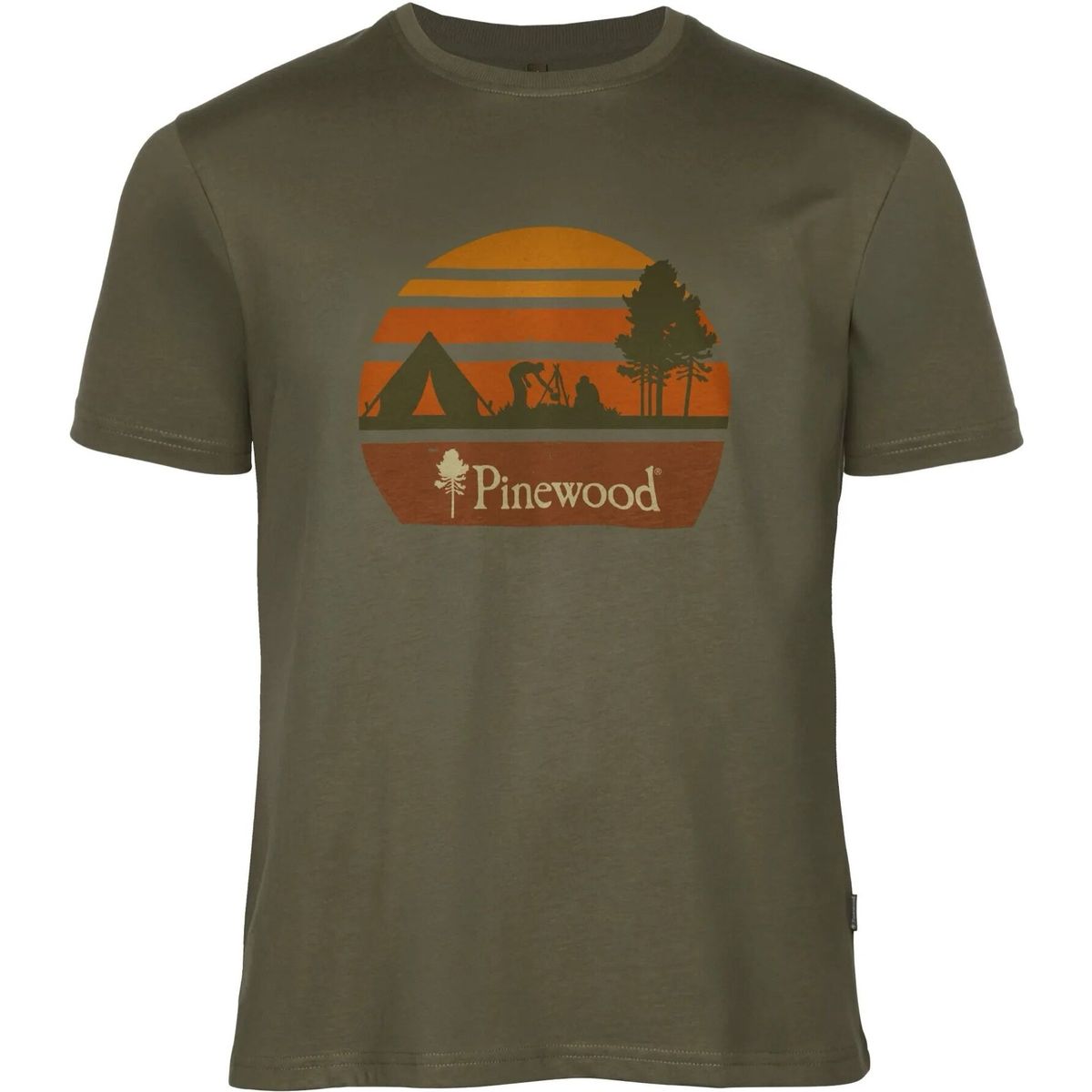 Pinewood Finnveden Recycled Outdoor T-shirt olive melange campsite (776) XXL 1-54490776009