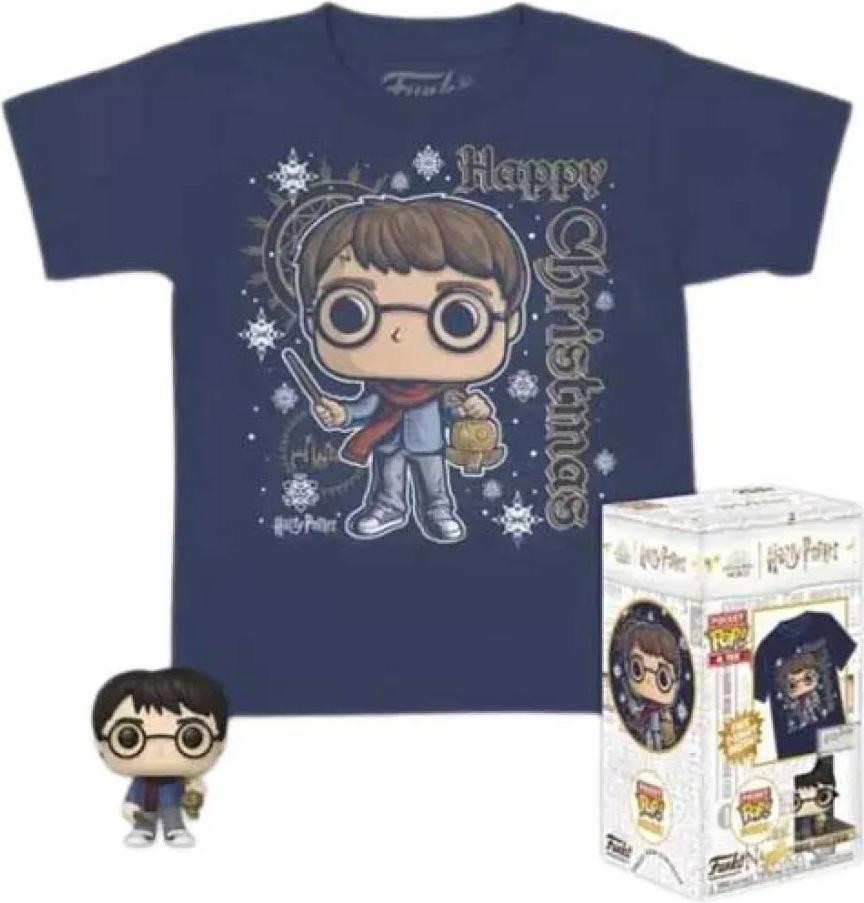 Funko Pocket Pop! Harry Potter Kerstthema Harry Sleutelhanger Blauw